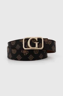 Guess pasek dwustronny KUBA damski kolor brązowy BW9151 P4335 - Paski - miniaturka - grafika 1