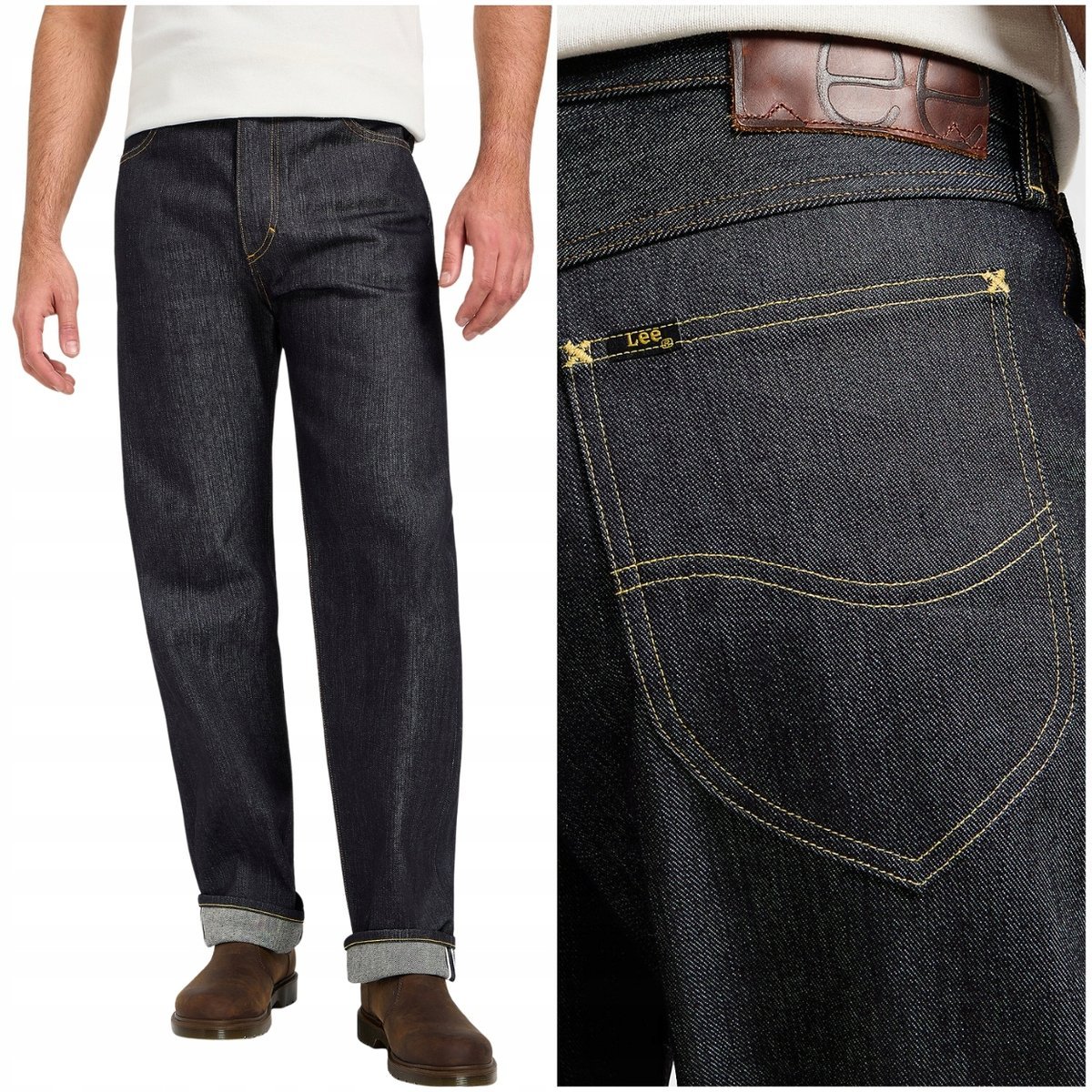 Lee 101 L Dry Loose Rider JAPAN PREMIUM luźne spodnie jeansowe W30 L32