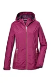 Kurtki damskie - killtec Damska kurtka funkcyjna/kurtka przeciwdeszczowa z kapturem KOS 108 WMN JCKT, beaujolais, 42, 42954-000 - miniaturka - grafika 1