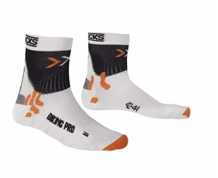 X-Socks, Skarpety, Biking Pro, biały, rozmiar 42-44 - Skarpetki kolarskie - miniaturka - grafika 1