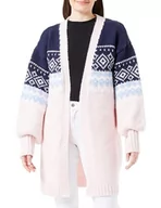 Swetry damskie - NALLY Damski kardigan 12419411-NA02, granatowy róż, XL/XXL, Marine Rosa, XL-XXL - miniaturka - grafika 1