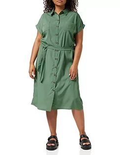 Sukienki - Only Kobiety Onlhannover S/S Shirt Dress Noos Wvn Sukienka, Zielony, 34 - grafika 1