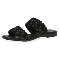 Klapki i japonki damskie - CAPRICE Klapki damskie 9-9-27103-20 płaskie, Black Crystal, 39 eu - miniaturka - grafika 1