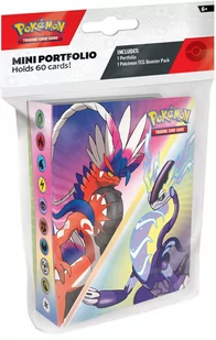 Pokémon TCG: Scarlet & Violet - Mini Portfolio na 60 kart + booster - Gry karciane - miniaturka - grafika 1