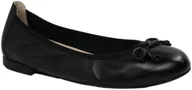 Baleriny - Baleriny Wygodne Caprice 9-22102-42 Black Nappa Skóra Naturalna - CAPRICE - miniaturka - grafika 1