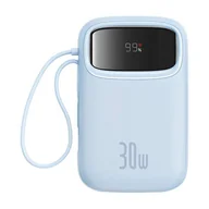 Powerbanki - Powerbank Baseus QPow 2 10000mAh 30W 2xUSB-C (niebieski) - miniaturka - grafika 1