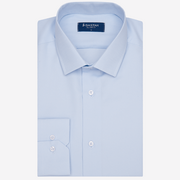 Koszule męskie - Koszula Slim Fit Żakard Blue - Dastan - miniaturka - grafika 1