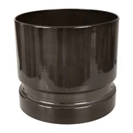 Donice - Cermax Doniczka metalowa Woodlog śr.31 cm szara - miniaturka - grafika 1