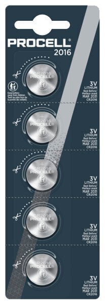 Duracell CR2016 5BL !! PROCELL !! 3V