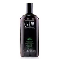 Szampony do włosów - American Crew Tea Tree 3w1 szampon + odżywka + żel do kąpieli 250ml - miniaturka - grafika 1