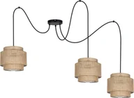 Lampy sufitowe - Lampa wisząca Solar Lampa wisząca sufitowa pająk BOHO len 3 żarówki - miniaturka - grafika 1