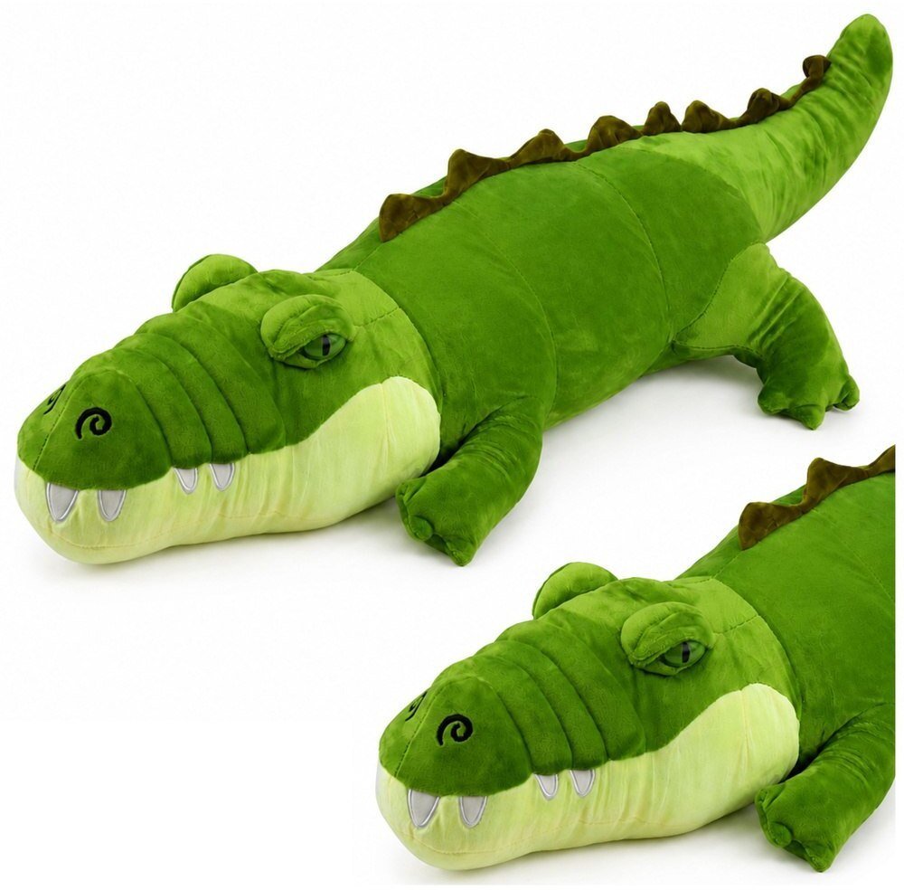 LeanToys Pluszowy Krokodyl Maskotka Przytulanka Realistyczny Zielony 70 cm EDUKAMP 31843