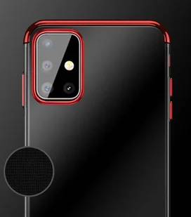 Clear Color case żelowy pokrowiec etui z metaliczną ramką Samsung Galaxy A72 4G czarny - Etui i futerały do telefonów - miniaturka - grafika 10