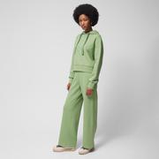 Spodnie sportowe damskie - Damskie spodnie dresowe Outhorn OTHWSS24TTROF707 - zielone - miniaturka - grafika 1