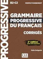 Książki do nauki języka francuskiego - Grammaire progressive du franais avec 670 exercices niveau perfectionnement B2c2 rozwiązania - książka - miniaturka - grafika 1