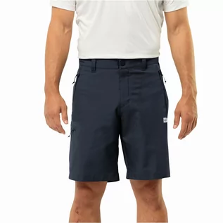 Spodenki męskie - Męskie spodenki softshellowe Jack Wolfskin ACTIVE TRACK SHORTS M night blue - 48 - grafika 1