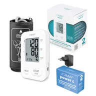 Ciśnieniomierze i akcesoria - Zestaw prezentowy - ciśnieniomierz naramienny VITAMMY NEXT 2 + zasilacz VITAMMY POWER C Ciśnieniomierz naramienny VITAMMY NEXT 2 z delikatnym i szybkim pomiarem podczas pompowania - miniaturka - grafika 1