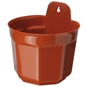 Donice - Osłonka OŚMIOKĄTNA Ø18 przyścienna terrakota - miniaturka - grafika 1