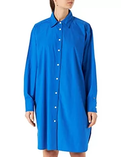 Tommy Hilfiger Damska sukienka Org CO Solid do kolan, kolor niebieski (Th Electric Blue), 44 - Sukienki - miniaturka - grafika 1