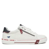 Trampki damskie - Tenisówki Mustang 1353-309 Biały - miniaturka - grafika 1