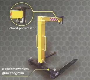 HYLDROBLE Widły do palet grawitacyjne pod rotator - do wyboru łącznik między rotatorem a widłami (udźwig: 2 T, długość wideł: 1000mm, robocza: 170mm) 80879957 - Wyposażenie gospodarstwa rolnego - miniaturka - grafika 4