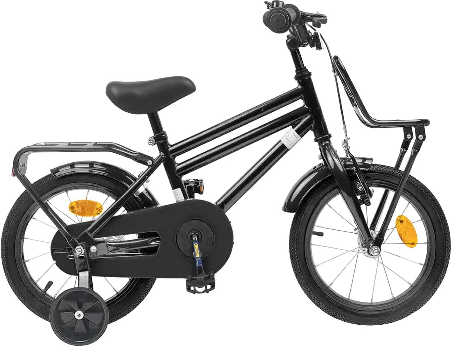 vidaXL vidaXL Rower Dziecięcy 14 Cali dla dzieci w wieku 3-5 lat Czarny