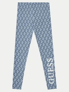 Guess Legginsy J5RB06 J1314 Niebieski Regular Fit - Legginsy - miniaturka - grafika 1