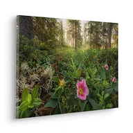 Wyposażenie pokoiku dziecięcego - Komar Obraz na blejtramie w ramie z prawdziwego drewna - Charming Woods - rozmiar 60 x 40 cm - obraz, obraz na płótnie, motyw krajobrazu, salon, sypialnia - miniaturka - grafika 1