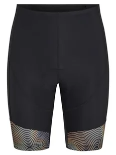 Ziener Damskie spodnie rowerowe Nasira X-Gel/rower górski/rower wyścigowy - oddychające, szybkoschnące, wyściełane, żelowe, nadruk falisty/czarne, 44 - Spodnie damskie - miniaturka - grafika 1