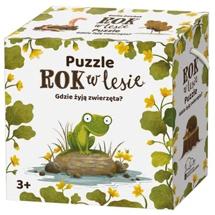 Rok w lesie. Gdzie żyją zwierzęta? - Emilia Dziubak - Puzzle - miniaturka - grafika 1
