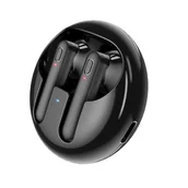 Słuchawki - Borofone Słuchawki Bluetooth TWS BW08 Luxury Czarne - miniaturka - grafika 1