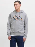Bluzy męskie - Jack & Jones Bluza "Geplas" w kolorze szarym - miniaturka - grafika 1