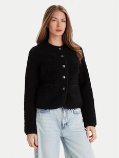Guess Kożuch W5BL69 W3860 Czarny Regular Fit - Płaszcze damskie - miniaturka - grafika 1