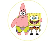 Ciasta i półprodukty do ciast - Dekoracyjny opłatek tortowy Spongebob - 20 cm - miniaturka - grafika 1