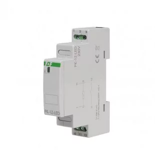 Przekaźnik elektromagnetyczny F&amp;F PK-1Z-LED-230 PK-1P 230 V, styk 1 x NO 16 A, Inrush 120A/20ms szary - Sterowniki i przekaźniki - miniaturka - grafika 1
