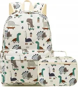 Plecaki szkolne i tornistry - Plecak Szkolny Tornister Młodzieżowy Dla Dzieci Do Szkoły Dinozaur A4 - miniaturka - grafika 1