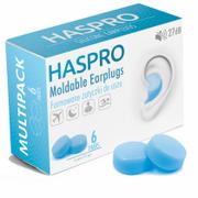 Haspro Haspro Moldable Earplugs Formowane zatyczki do uszu 6 par BLUE