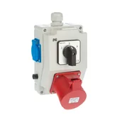 Rozdzielnie elektryczne - Elektro-Plast Zestaw siłowy RS-Z wyłącznik L-0-P gniazdo 1x32A/5P 1x230V 6274-20 - miniaturka - grafika 1