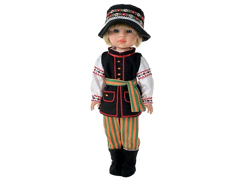 Lalka W Stroju Ludowym Łowickim Mówi I Śpiewa 38cm Łowiczanin