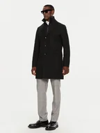 Płaszcze męskie - Boss Płaszcz wełniany H-Hyde 50502255 Czarny Slim Fit - miniaturka - grafika 1