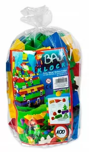 BAJA KLOCKI KONSTRUKCYJNE BLOCKS 100 El. POLSKIE W10 - Zabawki zręcznościowe - miniaturka - grafika 1