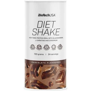 BioTech USA USA Diet Shake - 720g Chocolate - Zdrowa żywność - miniaturka - grafika 1