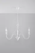 Lampy sufitowe - Sollux Lighting Żyrandol MINERWA 3 biały - miniaturka - grafika 1