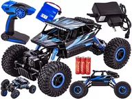 Zabawki zdalnie sterowane - Samochód RC ROCK CRAWLER 2.4GHz 1:18 Niebieski - miniaturka - grafika 1