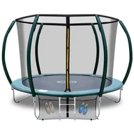 Trampoliny - TRAMPOLINA OGRODOWA 312CM 10FT Z SIATKĄ I DRABINKĄ - miniaturka - grafika 1