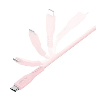 ENERGEA kabel Flow USB-C - USB-C 1.5m różowy/pink 240W 5A PD Fast Charge - Kable - miniaturka - grafika 3