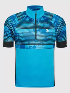 Koszulki sportowe męskie - Koszulka techniczna Stay The Course II DMT625 Niebieski Slim Fit - Dare2B - grafika 1