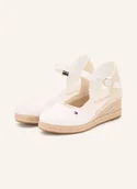 Espadryle damskie - Tommy Hilfiger Kliny weiss - miniaturka - grafika 1