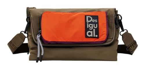 Desigual Accessories-Torba nylonowa Across Body Bag, Nylon Kobieta, Zielony