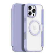 Etui i futerały do telefonów - Etui Dux Ducis Skin X Pro na iPhone 16 Pro Max z MagSafe i klapką - fioletowe - miniaturka - grafika 1